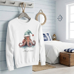 Sudadera Pulpo Alegría de Navidad, personalizado