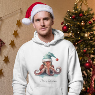 Sudadera Pulpo Alegría de Navidad, personalizado