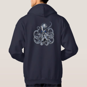 Sudadera Pulpo de cromo de lujo con parte trasera de ojos d