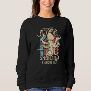 Sudadera Pulpo Kraken Sepia Leer Lectura
