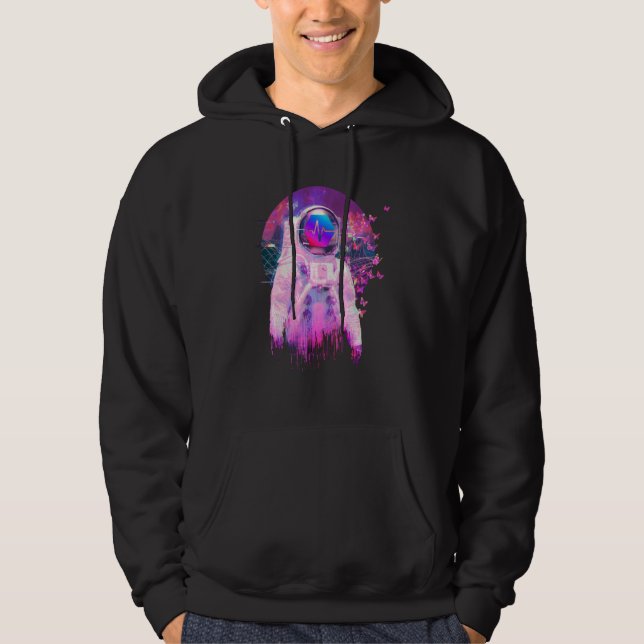 Sudadera Pulsechain Cripto Hombre Luna Espacio Sueño Cripto (Anverso)