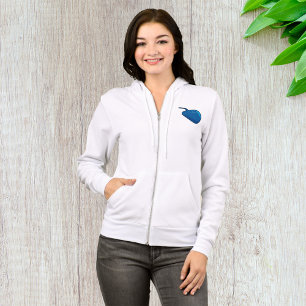 Sudadera Pulseras de ratón de computadora azul con zip comp