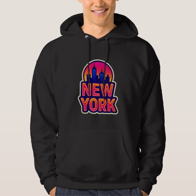 Sudadera Pulso urbano: luces de Nueva York (Anverso)