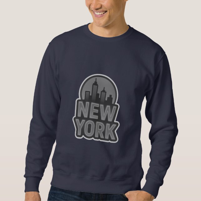 Sudadera Pulso urbano: luces de Nueva York (Anverso)