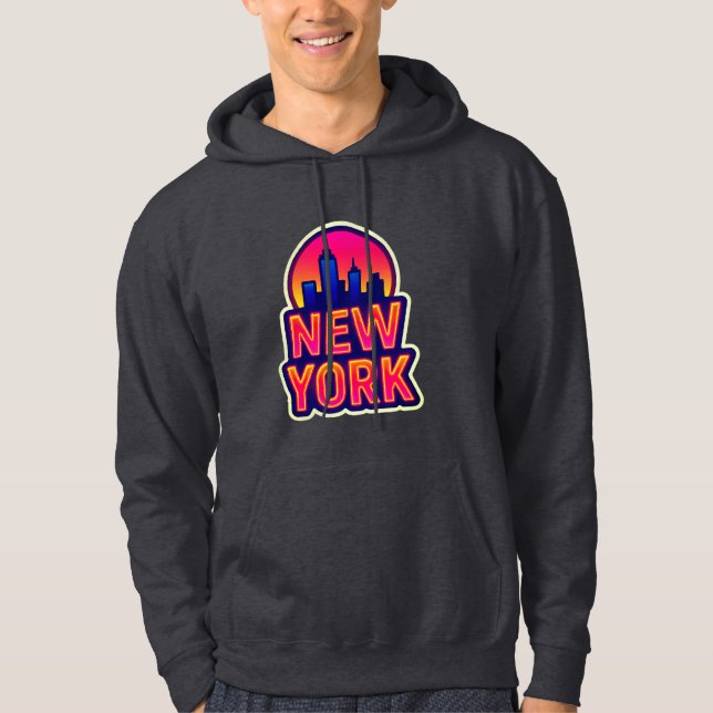Sudadera Pulso urbano: luces de Nueva York (Anverso)