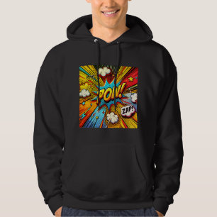 Sudadera ¡PUM! ¡ZAP! Palabras de acción cómica - Diseño div