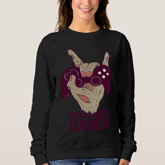 Sudadera Pumkin Scary Gaming Halloween (Anverso)