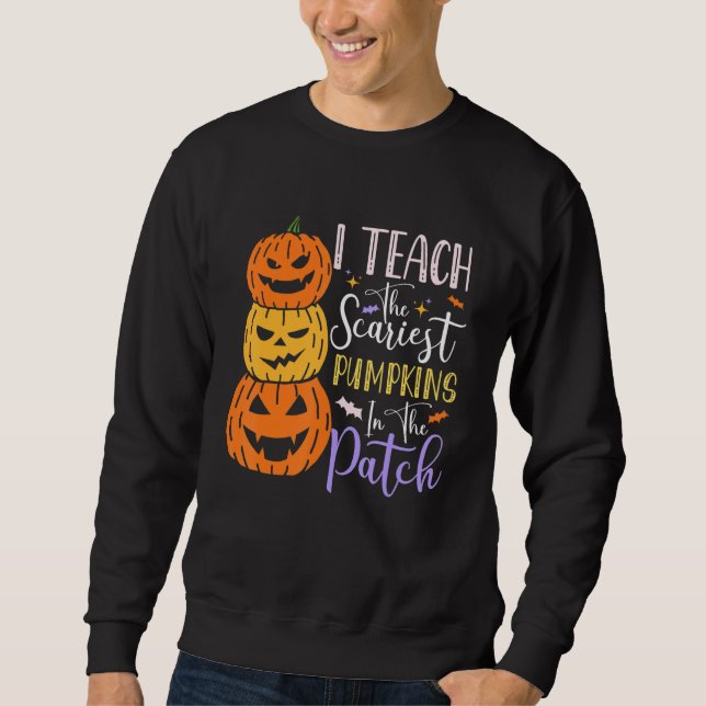 Sudadera Pumpkin Halloween Costumes For Teachers   Women (Anverso)