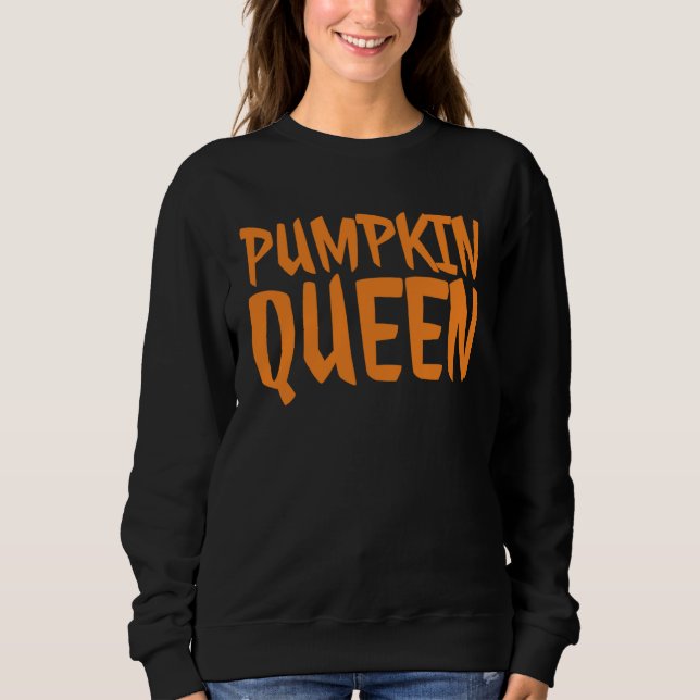 Sudadera Pumpkin Queen Cute Fall Autumn (Anverso)