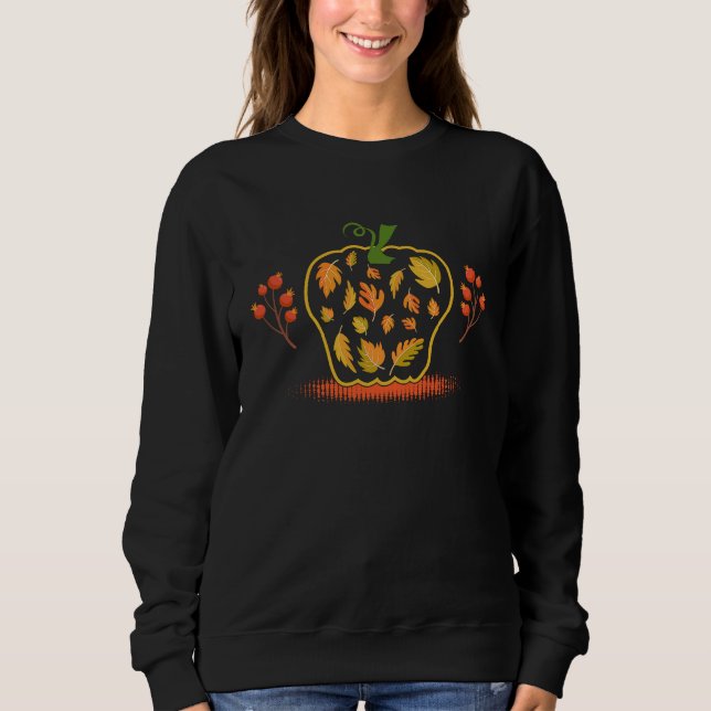 Sudadera Pumpkin Sea Turtle Halloween Autumn Fall Squash Tu (Anverso)