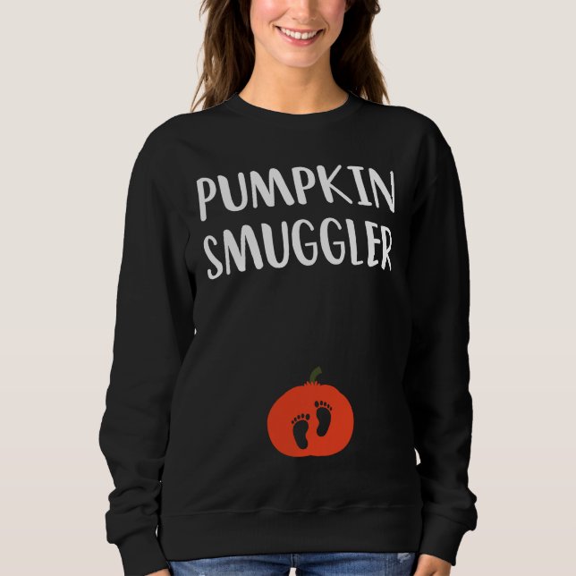 Sudadera Pumpkin Smuggler  Expecting Parents Pregnancy Reve (Anverso)