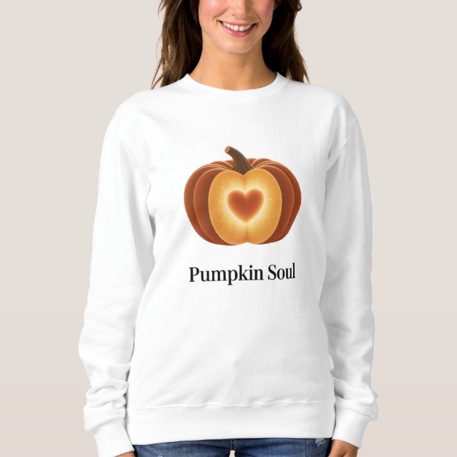 Sudadera Pumpkin Soul – Autumn Cozy Sweatshirt (Anverso)