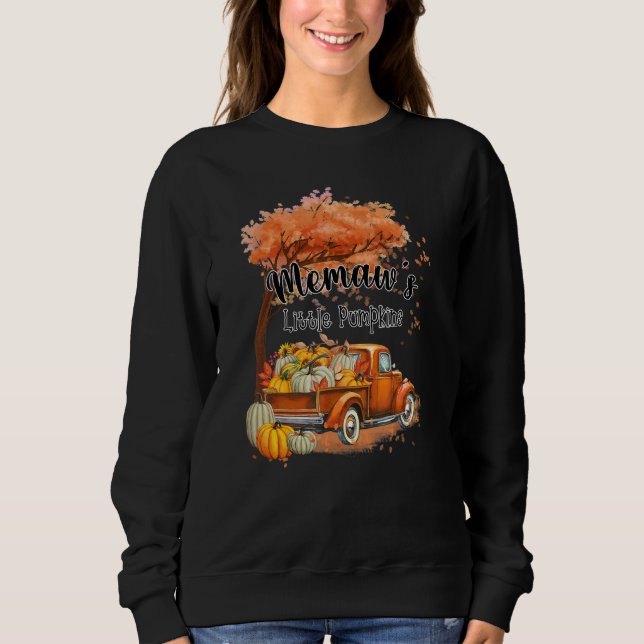 Sudadera Pumpkin Truck Memaw's Little Pumpkins Fall Thanksg (Anverso)