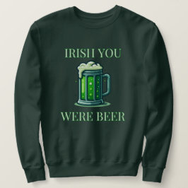 Sudadera Pun de cerveza verde