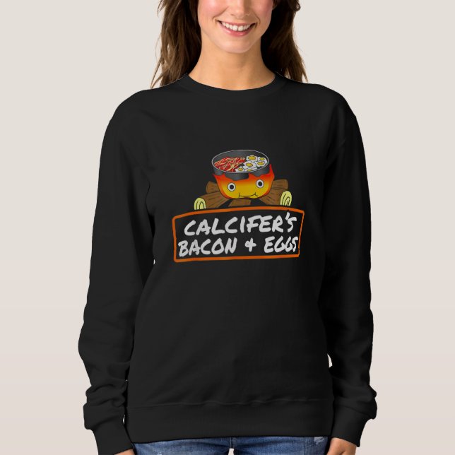 Sudadera Pun de comida Bacon Huevo Coco Dish Calcifer's (Anverso)
