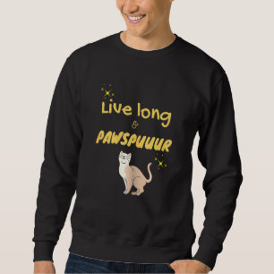 Sudadera Pun de gato animal lindo para mujeres