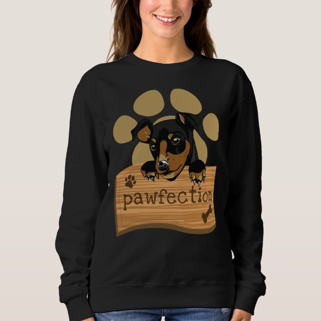 Sudadera Pun Pawfection Rottweiler Dog Cute (Anverso)