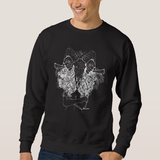 Sudadera Punk de disfraz de arte oscuro Gótico siniestro mu (Anverso)