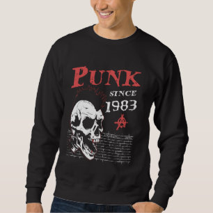 Sudadera Punk Desde 1983, Punks no muertos, 41 años y