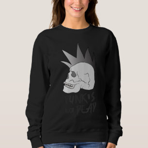Sudadera Punk no muerto de punk fuerte Metalizado