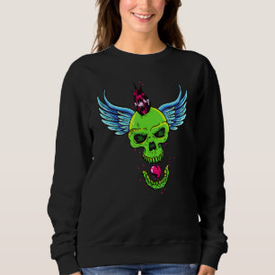 Sudadera Punk Rock Skull Pagan ateo satánico contra la igle