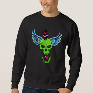 Sudadera Punk Rock Skull Pagan ateo satánico contra la igle