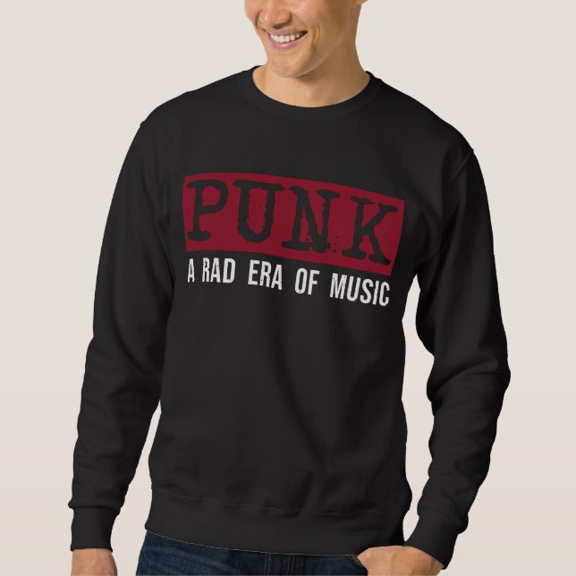 Sudadera Punk: Una era de la música rad / Blanco (Anverso)
