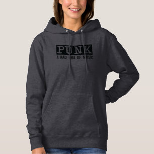 Sudadera Punk: Una era de la música rad / negro
