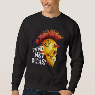 Sudadera Punks Not Dead para fanáticos del punk rock calave