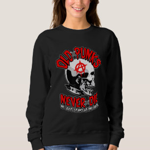 Sudadera Punks viejos nunca mueren Punk Rock Música Mohawk 