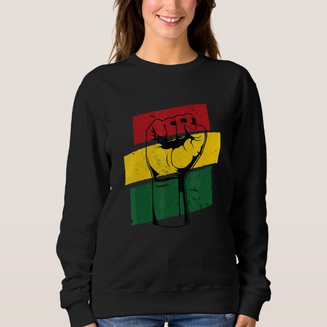 Sudadera Puño levantado Black Power Africa Blm 1 (Anverso)