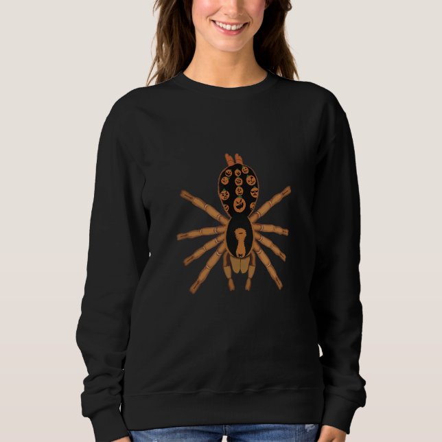 Sudadera Punpkin Patch Tarantula Bird Spider Halloween Hapa (Anverso)