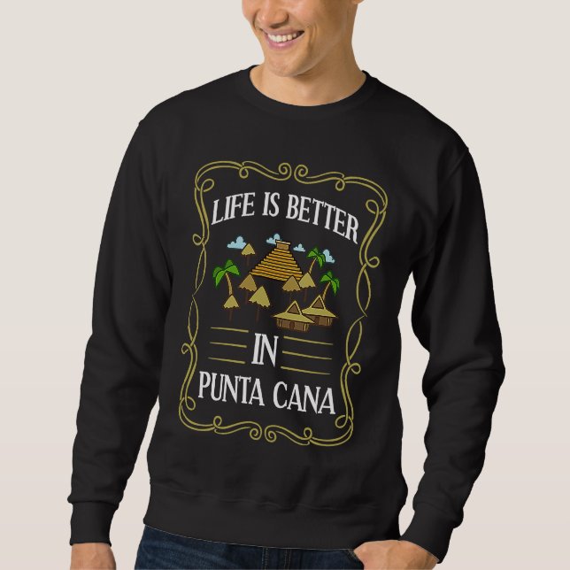 Sudadera Punta Cana Dominican Republic City Skyline Travel (Anverso)