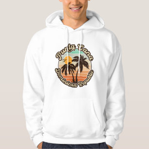 Sudadera Punta Cana Dominicana Palm Tree Retro Sunset 80