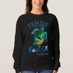 Sudadera Punta Cana Tortuga Marina Dominicana Familia Combi