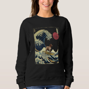Sudadera Puntero alemán de pelo corto Ola japonesa de Kanag