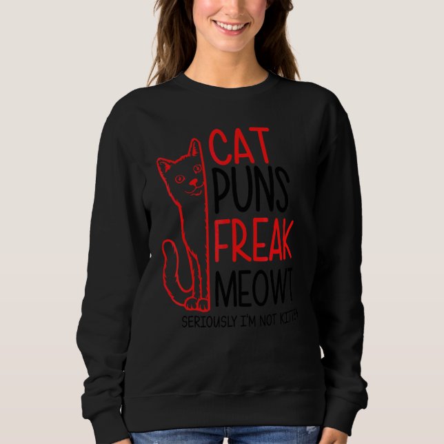 Sudadera Puntitos De Gato Para Hombres Mujeres Gatito Gráfi (Anverso)