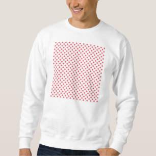 Sudadera Puntos de polka rosa coral por Shirley Taylor