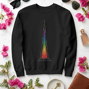 Sudadera Puntos de referencia en luz   Burj Khalifa