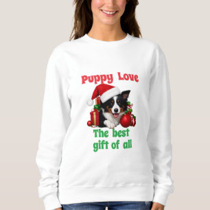 Sudadera Puppy Love Navidad Perro Adorable