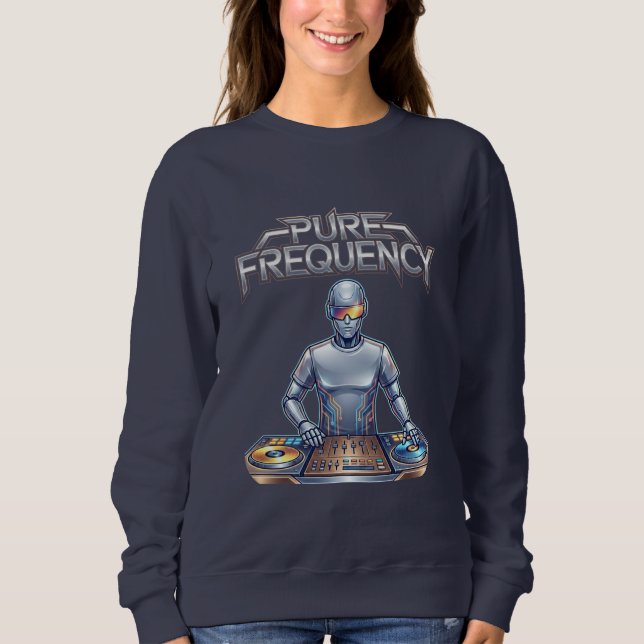 Sudadera Pure Frequency – Electronic Music Art (Anverso)
