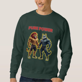 Sudadera Pure Power – Strong Animal Muscle Cartoon Design
