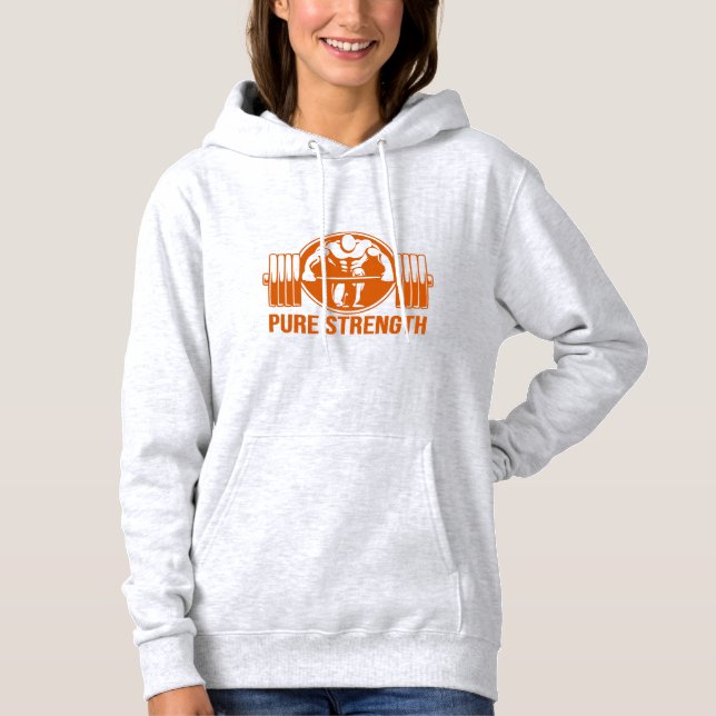 Sudadera Pure Strength Logo Powerlifting - Édition Dorée Vê (Anverso)