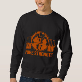 Sudadera Pure Strength Powerlifting Logo – Gold Edition Gym