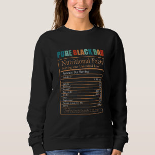 Sudadera Puro hecho nutricional de papá negro en el día del
