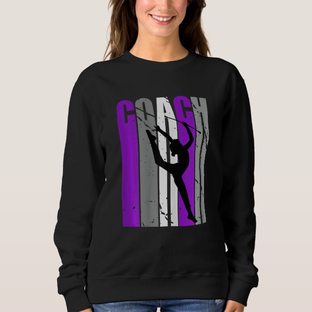 Sudadera Purple Artistic Rhythmic Gymnastics Coach Teacher (Anverso)