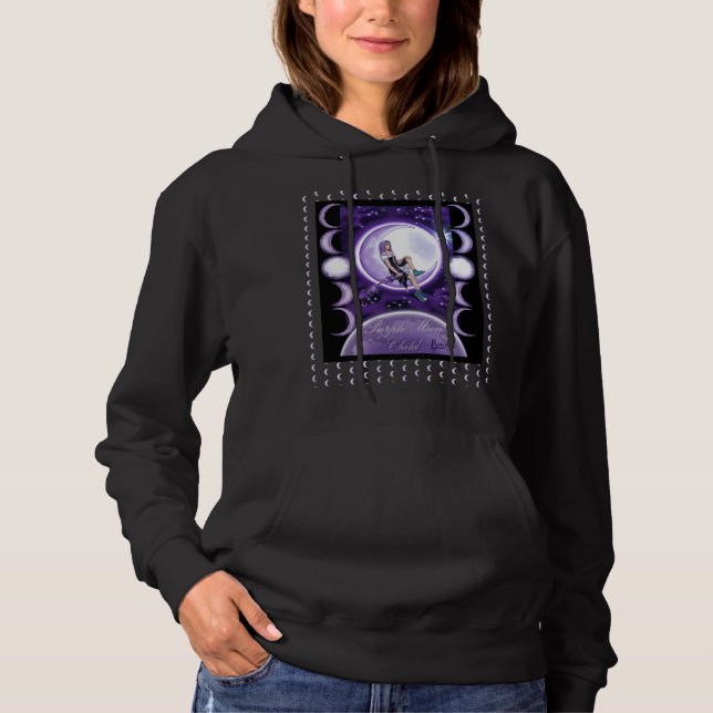 Sudadera Purple Moon Child (Anverso)