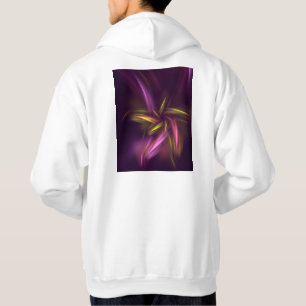 Sudadera Purple Shades Resumen Fantasía Flor