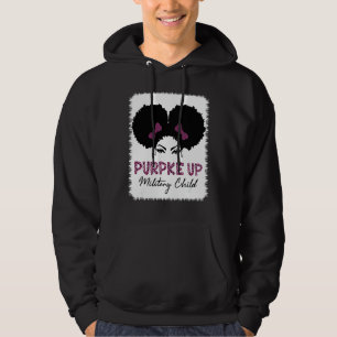Sudadera Purple Up For Kids Military Child Mes Messy Bun