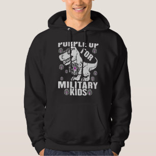 Sudadera Purple Up For Military Child Mes Dandelion Spark